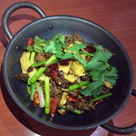 四川食府 - 牛肉の鉄鍋炒め（８８０円）２０１５年４月