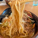 みそ屋 田所商店 - 麺の感じ。