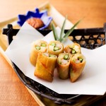 海老・チーズ・アスパラの春巻き