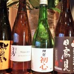 銀座 圓 - 定番リスト以外にも、今、おすすめの日本酒を多種揃えております。