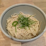 煮干そば・鶏そば藍×福井らーめん五目亭 - 替え玉