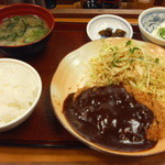 街かど屋 - ミンチカツ定食