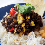Spice Bar SUZU - 料理写真:【期間限定】夏野菜のキーマカレー ヨーグルトソース添え