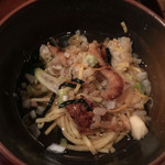 串焼き・魚 新宿宮川 - ひつまぶしのフィナーレ、お茶漬け