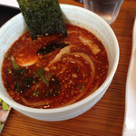 栃木大勝軒 - 辛口麻婆つけ汁。