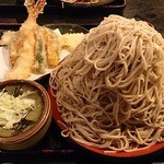 味奈登庵 - つけ天そば富士山盛り　900円