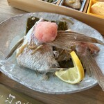 汀の杜 - 伊勢真鯛の酒蒸し