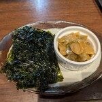 田介 - ザーサイと韓国のり