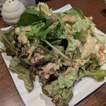 田介 - 自家製ドレッシンググリーンサラダ