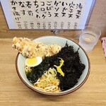 文殊 - ちくわ天うどん＋岩のり。