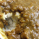 ライスカレー まんてん - 並カレー：スプーン一杯掬ったところ