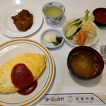 ヨーロッパ軒 - 料理写真:オムライス、ソースカツ1枚、みそ汁