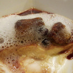 ビストロ ポップコーン - 温前菜(薄いムースの上にこんがり香ばしいフォアグラソテー)