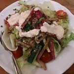 ミスターとフライパン - イタリアンサラダ（650円）特製ドレッシングが美味しすぎます。