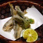 日本料理 太月 - 【たらの芽と稚鮎の竜田揚げ】◎2015/4