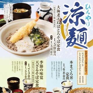【季節限定メニュー】ひんやり涼麺！