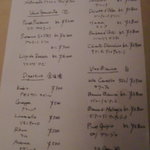 アンティーカ・トラットリーア・ノスタルジーカ - ドリンクリスト