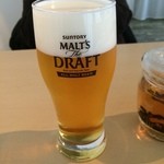 茶月斎 - 【2015年03月】サントリーモルツ生＠650円。