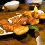 豚小家 - 2015.4 銘柄豚三種盛り（880円）黒豚、イベリコ豚、岩中豚