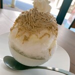 フェスタ！ - モンブランのかき氷。
数量限定の為、予約をオススメします。