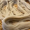 戸隠堂 - 蕎麦は綺麗で均一な仕上がりの細切り｡ホシ(殻)は目立たず中心に近い白い粉を多めに使う(上品な丸抜き、挽きぐるみ)技術があるのだと思います。