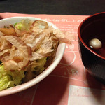 Ninininisakurakomachi - サラダとお吸い物