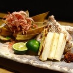 とく山 - ［12回目］オレの鯛コース(要予約)・鯛と筍の焼物