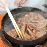 伊勢外宮カウンターすき焼きおりにく - 