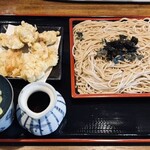 手打ち蕎麦 寧 - 鶏天ハーフざる蕎麦
