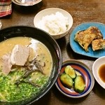 光来軒 - 2015.4　ラーメン餃子セット700円