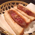 SATOブリアン 本店 - 大阪の『ル・シュクレ・クール』のパンとＳＡＴＯのシャトーブリアンで作るカツサンドは最強☆(2015.04.25)