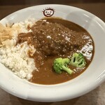 ブロッコリ - 料理写真:ハンバーグカレー