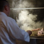 のどぐろ　藁焼き中