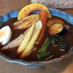 カレー オハナ - チキンベジタブルカレー②