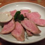 酒仙房　金生 - 牛肉とろみすじあぶりお造り