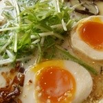 らーめん錦 - 2015/3 トロ玉らーめん塩/トピ～アップ２