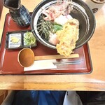杵屋 - 冷やしちくわ天温玉うどん