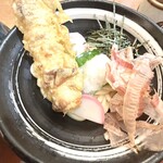 杵屋 - 冷やしちくわ天温玉うどん