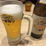 博多 一風堂 - ドリンク写真:瓶ビール 中（キリン一番搾り）