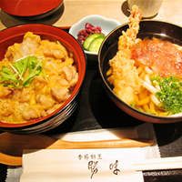 季節割烹 勝味 - ミニ親子丼とミニ讃岐うどん