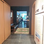 文明堂カフェ - 物販側からの入口