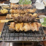 ホルモン天ぷら みよしの - 焼鳥おすすめ3本