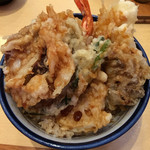 天丼てんや - オールスター天丼 牛タン２枚乗せ