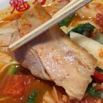 ラーメン 魁力屋 - 豚バラチャーシューリフト