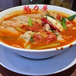 ラーメン 魁力屋 - 真夏のHOTトマト麺