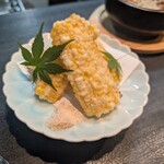 居酒屋 山麓 - とうもろこしの天ぷら