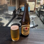 居酒屋 山麓 - 赤星（中瓶）
