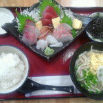 沖縄そばと島豆腐の店 まつばら家 - 刺身定食1200円