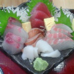 沖縄そばと島豆腐の店 まつばら家 - 刺身定食アップ