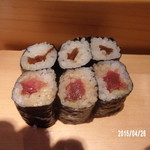 弁天山美家古寿司 - 　干瓢巻　鉄火巻